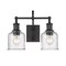 Z-Lite Bryant 2 Light Vanity, Matte Black And Clear Seedy 734-2V-MB - alternate 5
